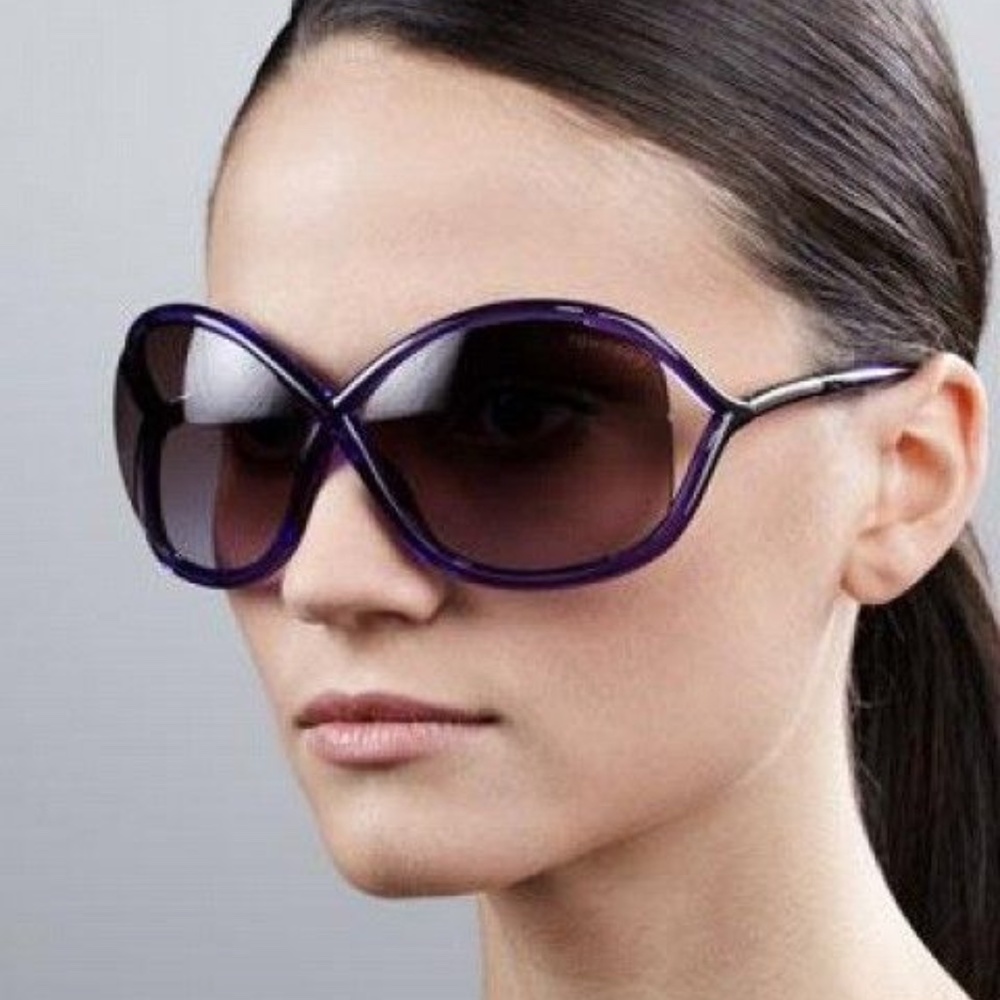 Tom Ford Whitney Violet Oversized Sunglasses